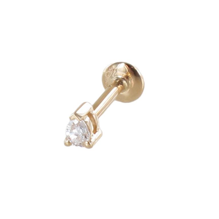 Stud WePiercing Solitaire Poire